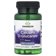 Swanson, Calcium-D-Glucarat, Detox, 2-in-1-Fo...