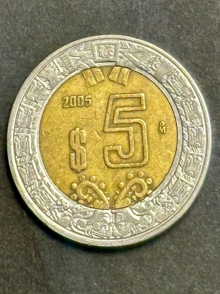 曾流通双金属5 比索墨西哥硬币(1905-现在) | eBay