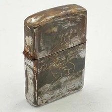 Seltenes authentisches 1969 Zippo Vietnamkrieg Gewehr Soldat graviert repariert.