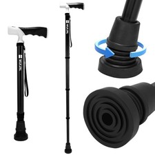 One-Button Folding Walking Cane for Women  Men, All-New Unibody Safety Tech,...