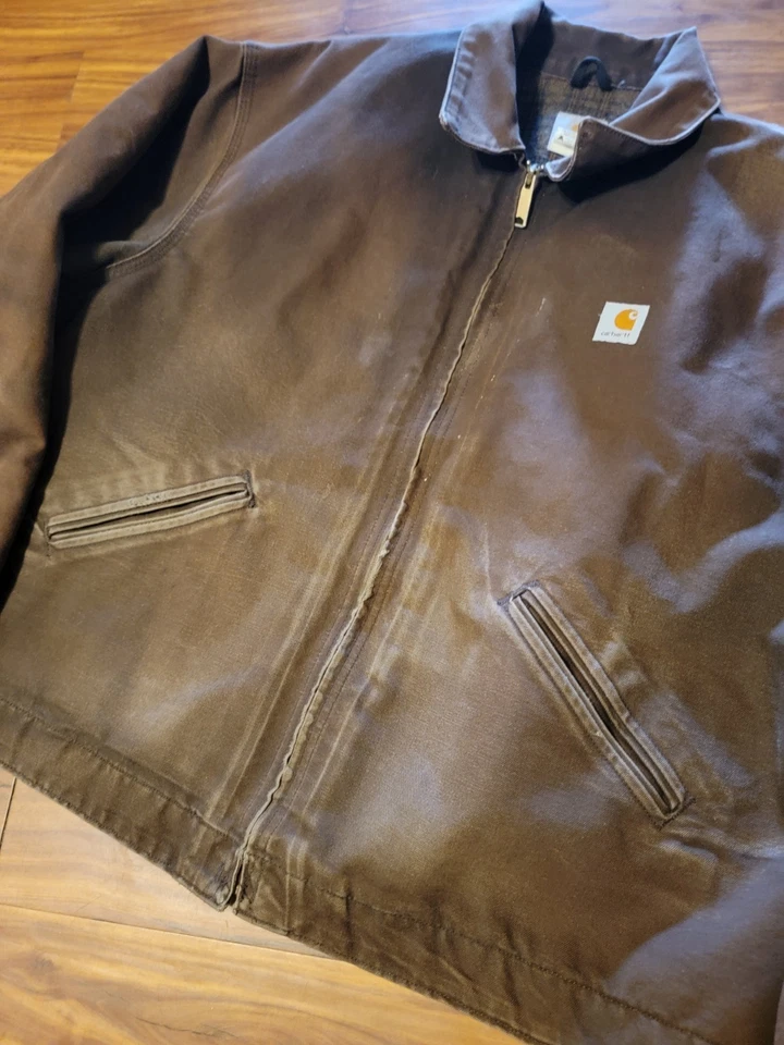 Chaqueta Carhartt Detroit 2XL J200 marrón oscuro vintage uso perfecto Foto 2 de 4