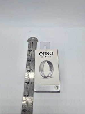 Enso Elements Classic Fir Siliver Silicone Ring Size 11