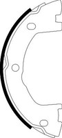 Hella 8DA 355 051-171 Bremsbackensatz, Feststellbremse Hinten