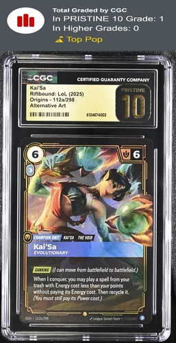 Kai'Sa, Survivor graded CGC 10 for sale on eBay