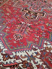 8x11 ANTIQUE FINE HERIZ  VINTAGE SERAPI USHAK KAZAK CAUCASIAN   