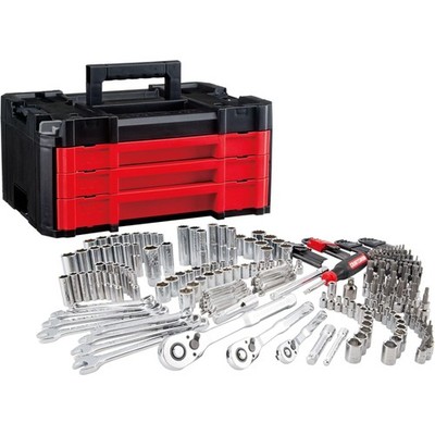 262-Piece Mechanic Tool Set with 3-Drawer VERSASTACK Box, SAE and Metric Socket