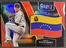 2025 Panini Select Baseball #25 Felix Hernandez Global Icons Red Prizm /99