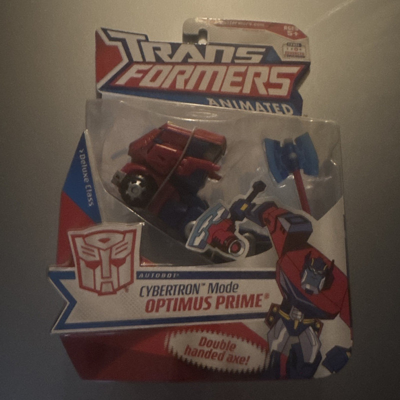 Transformers Animated Optimus Prime Cybertron Mode Deluxe Class 2008 MPN 10704