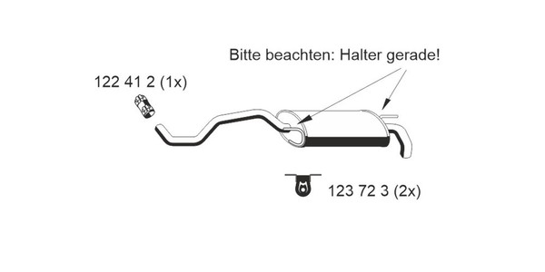 EndschalldäMpfer NachschalldäMpfer Ernst 640237 FüR Seat Ibiza 6K1 2-image