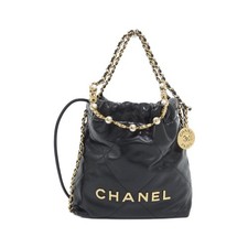 Chanel Chanel 22 Calf Shoulder Bag Women Black One Size