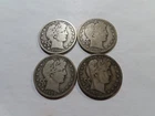 C4 USA 1908-D, 1909-S, 1909-O, & 1910-S Barber Half Dollar Group 4 pcs