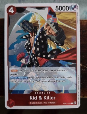 One Piece TCG Kid & Killer EB01-003 LD01 Learn Together NM Regular English