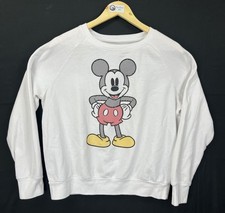EUC Disney Mickey Mouse Crewneck Sweatshirt Kids Youth White The Original XXL 19