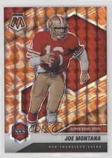 2021 Panini Mosaic Super Bowl MVPs Reactive Orange Prizm Joe Montana HOF 0o6v