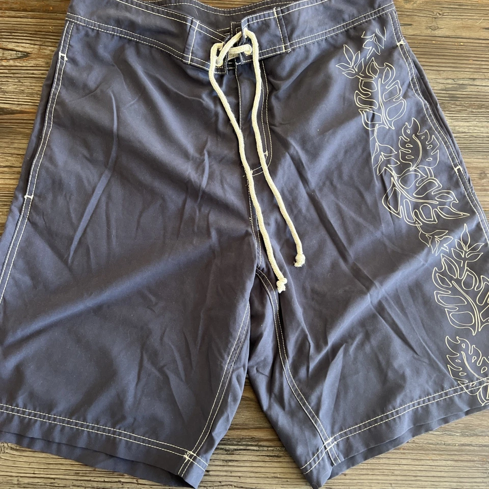 Chaps 蓝色夏威夷短裤冲浪浴裤男式 32 — 第 2/4 张图片