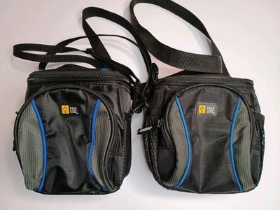 Lot Of 2 Case Logic Camera Case Travel Bags With Shoulder Straps 6''x5''x4''