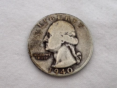 1940 S U.S. Washington Silver Quarter HT-20