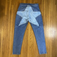 Revice Jeans Womens 28 Blue Star Patch High Rise Slim Leg Made In USA Denim