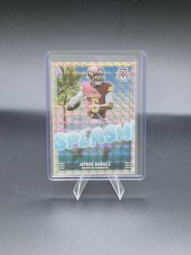 2025 Panini Mosaic Jayden Daniels Splash! #5 Silver Prizm Washington Commanders