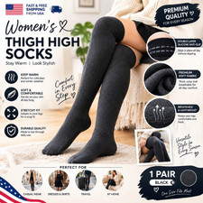New Girls Ladies Women Thigh High Over the Knee Socks Long Stockings Warm US