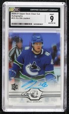 2020-21 Upper Deck Clear Cut Rookie Olli Juolevi #CC-OJ CGC 9 Mint Auto 0h2x
