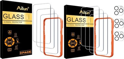 3 Pack Screen & Lens Protectors for iPhone 16 Pro Max Clear Anti-Scratch 3PCS