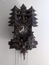 Hand made German Black Forest Carved Wood Cuc...