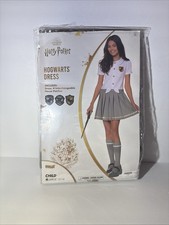 SPIRIT HALLOWEEN Harry Potter HOGWARTS DRESS Kids Costume w/tie