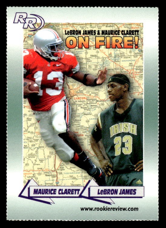 LeBron James Maurice Clarett 2002 Rookie Review #36 ESE