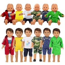 Boy Doll Clothes 6 Sets Doll Clothes Daily Casual Clothes Outfits for 14 to 1...