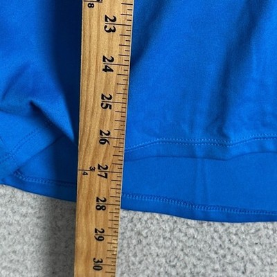Under Armour Shirt Mens Large Blue Quarter Zip Pullover Loose Fit