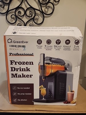 GreenEver Professisonal Frozen Drink Maker |GR-FDK001| Wolf Grey| Open Box