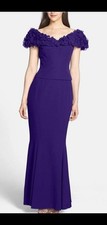 Alexander by Daymor - 2003 Ruffles Off Shoulder Evening Gown US4