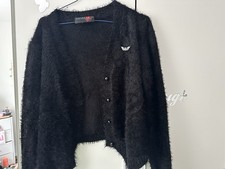 Flauschige Strickjacke Killstar Gothic Goth