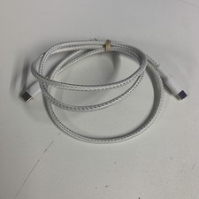 Image of Genuine BELKIN Boost Charge Braided USB-C to USB-C Cable 1m - White