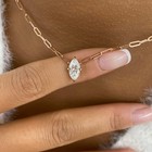 1ct Marquise Pendant Necklace Rose Gold 14K Labcreated Diamond F/VS — photo 5