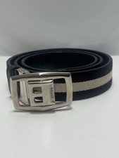 Bally  Baldek Reversible Leather Striped/Black Belt EU 105/US 42 Italy