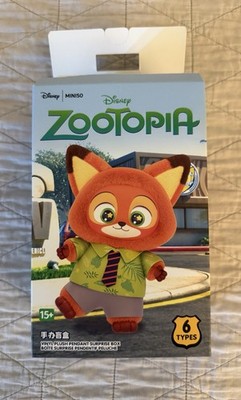 New MINISO Disney Zootopia Series Plush Keychain Blind Box Bellwether