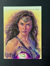 2021 Cryptozoic DC CZX Super Heroes Villains Wonder Woman Sketch 1/1 Dan Bergren