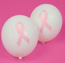 48 BALLOONS Pink Breast Cancer Awareness Ribbon Cure Party Decorations 4 dz