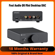 Fosi Audio Q6 Mini Desktop DAC AK4493S XMOS XU316 768kHz DSD512 Hi-Fi USB DAC