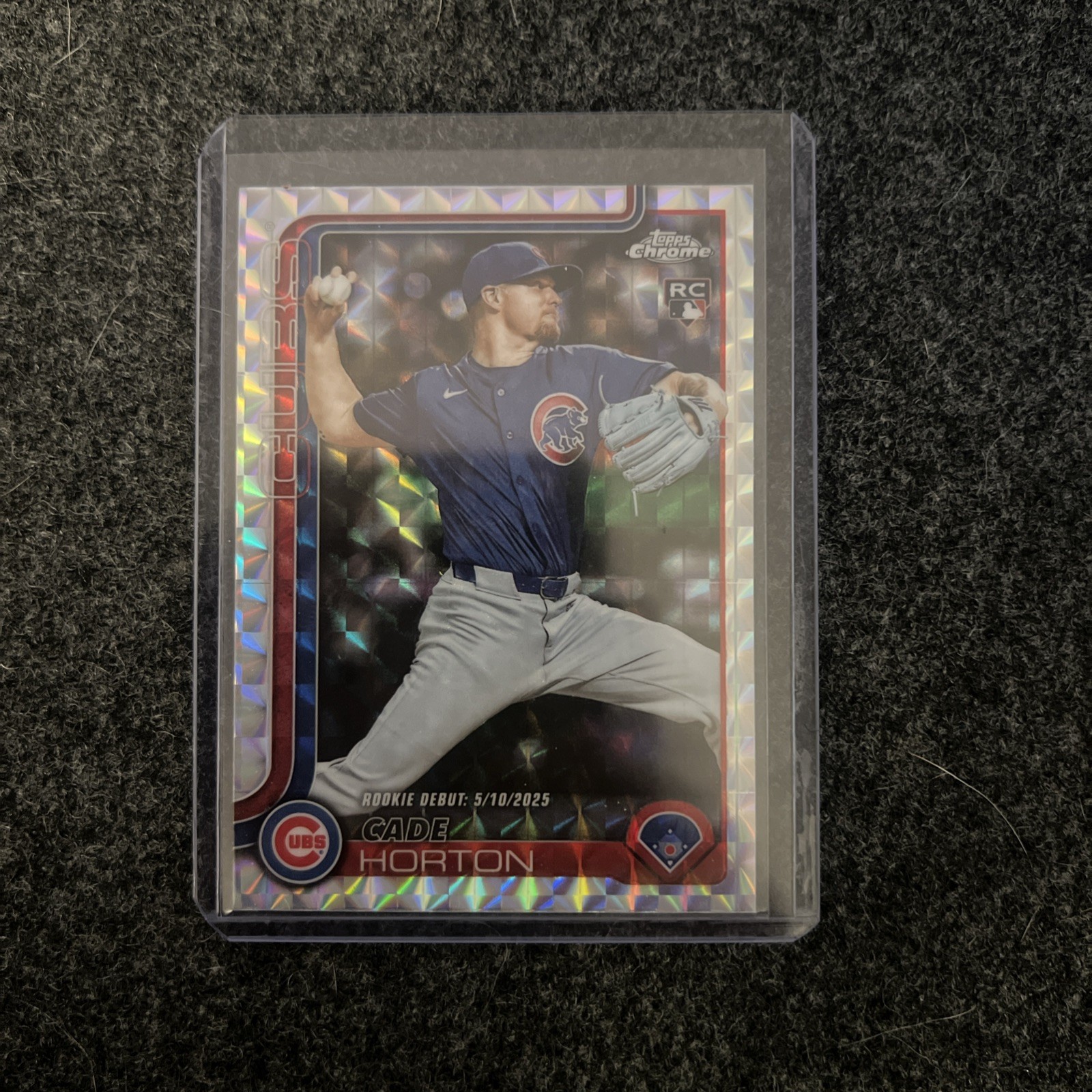 2025 Topps Chrome Update Cade Horton Prism Refractor Rookie Debut #USC102 Cubs