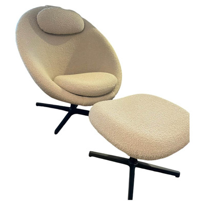 Cane Line Loungesessel Pace Stoff White Fabric 1500 Weiß Gestell 