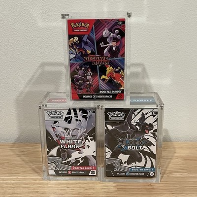Pokemon Booster Bundle Acrylic Protective Display Case Magnetic 99% UV Rejection