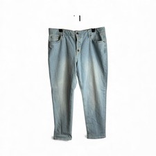 Boden Jeans Girlfriend Womens 14R Relaxed Fit Stretch Lightwash Button Fly 4568