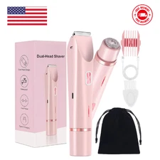 Dermave Bikini Shaver, Silky Glow 2 in 1 Shaver, Glide Pro Rechargeable Razors