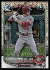 2025 Bowman #BCP-100 Sammy Stafura Chrome Prospects Mojo Refractor