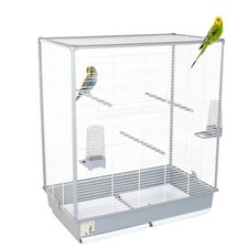 Großer Vogelkäfig Wellensittich Kanarien Papagei Käfig Vogelbauer 70 x 40 x 80cm