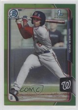 2015 Bowman Chrome Prospects Green Refractor 2/99 Wilmer Difo #BCP241 n0c