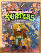 VTG. 1989  TMNT  TURTLES GENERAL TRAAG  UNPUNCHED NEW GRADEABLE